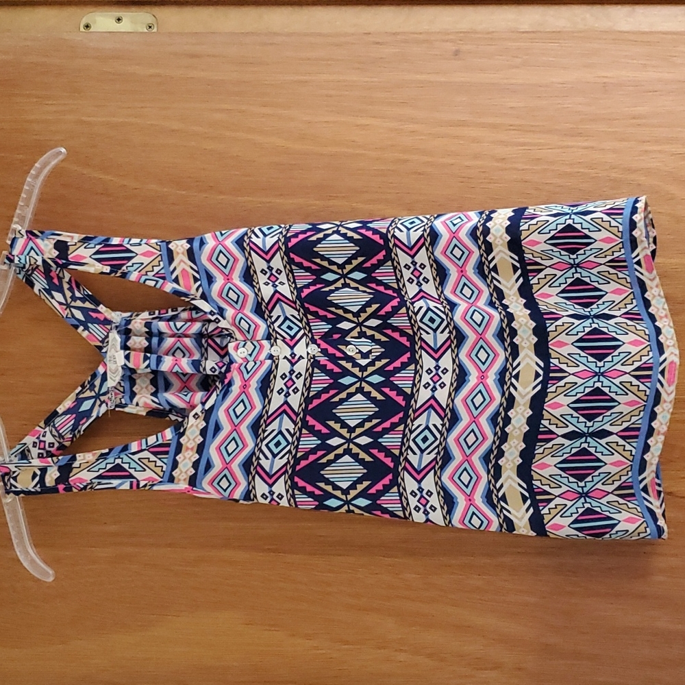 Pink Rose racerback polyester tank